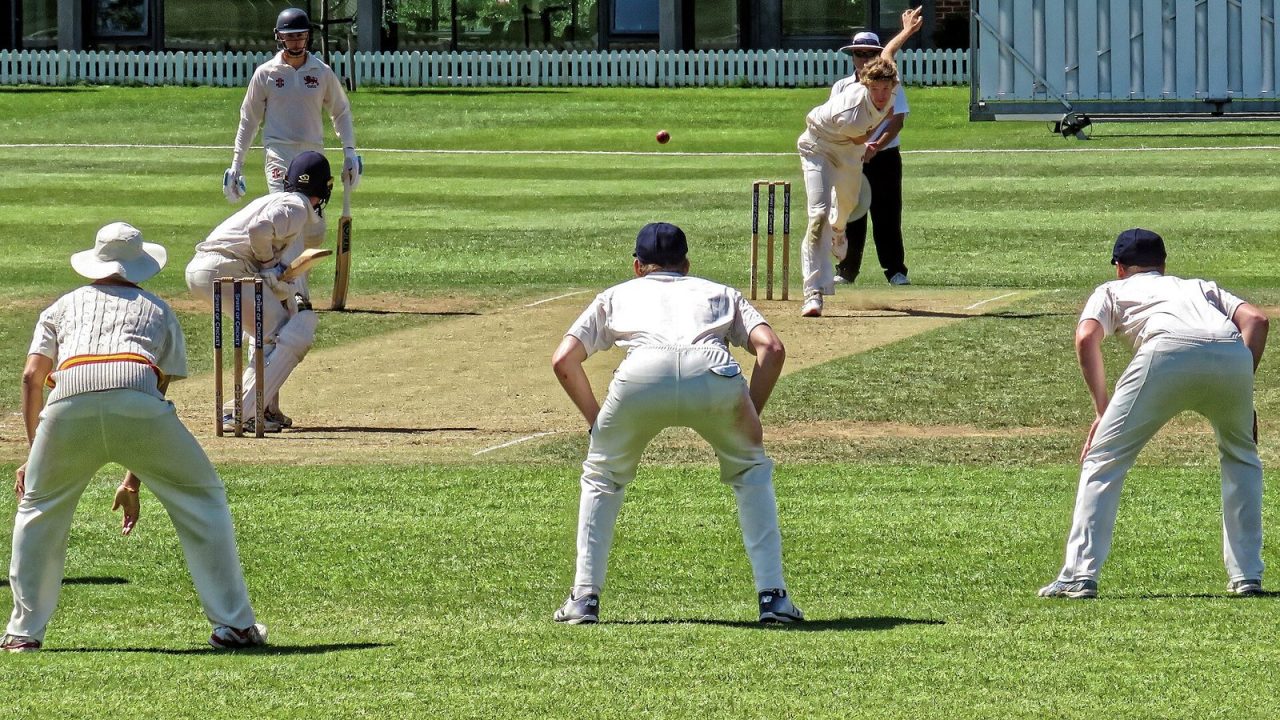 Fielders in position during Cambridge University against MCC at Fenner's, 2019