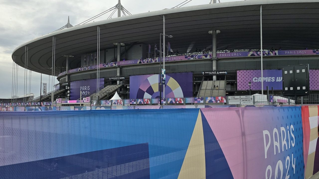Rugby sevens match at the Stade de France during the Paris 2024 Olympics